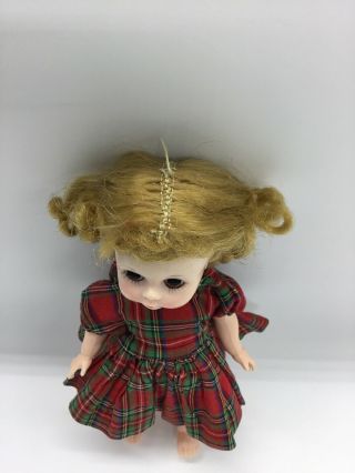 Vintage Madame Alexander Kins Wendy doll marked ALEX on back w/tagged clothes 3