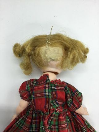 Vintage Madame Alexander Kins Wendy doll marked ALEX on back w/tagged clothes 5