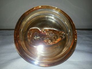 Antique Jeannette Glass Iridescent Marigold SCOTTIE DOG Powder Jar w/Lid 1920 ' s 5