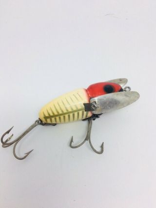 Vintage Tough Early Donaly Clip Heddon Crazy Crawler Fishing Lure 2100