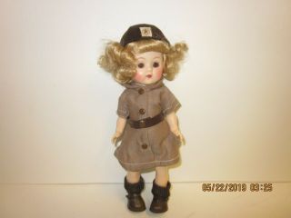 Vintage 8 " Terri Lee Ginger Brownie Girl Scout Doll W/outfit & Hat