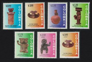 Colombia Inauguration Of Museum Of Pre - Colombian Antiques Bogota 7v Mnh