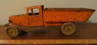 Antique Early Vintage Wyandotte Toys Dump Truck