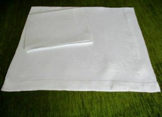 Pr.  Antique Huckaback Hand Towels - Linen