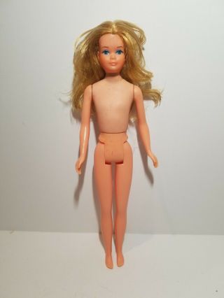 Vintage 1974 Mattel Growing Up Skipper Doll Blonde Hair Barbie Sister 70s