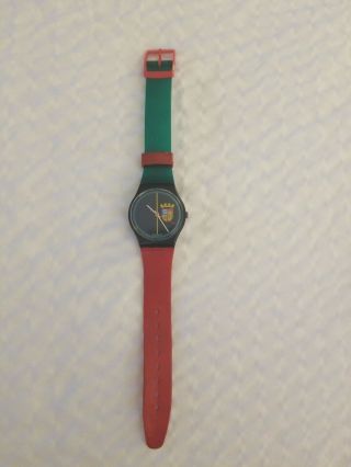 Swatch Pre - Owned Vintage 1986 Sir Swatch Gb111 Needs Battery