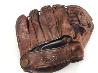 B2 Antique Vintage Reach Baseball Glove Mitt Brown Leather 2161