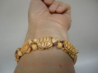 Collected Ancient China Tibet Hand Carved Lovely Turtle Hand Catenary Decoration