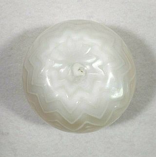 Antique Victorian Herringbone Pattern Clear Glass Overlay on Yellow Rose Bowl 6
