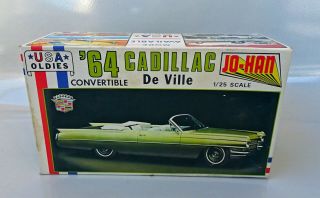 Jo - Han 1964 Cadillac De Ville Convertible Model Kit C - 3964 1/25 Scale 64 Caddy