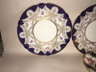Antique Foley Porcelian Plates Crown Staffordshire Cups Saucers Store Marks NY 7