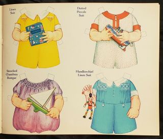 Uncut Baby Brother Paper Doll Book - Queen Holden,  Whitman 1929 4