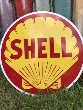 Antique Vintage Style Shell Oil Sign 3