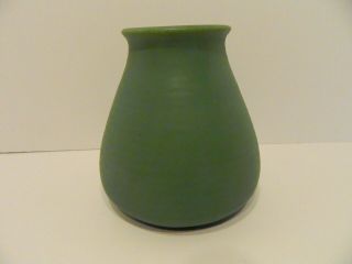 Antique Matte Green Teco 367 Vase 5 1/2 "