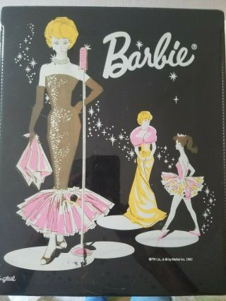 Vintage Double Sided Barbie Carrying Case Closet Mattel 1962 Single Doll Black