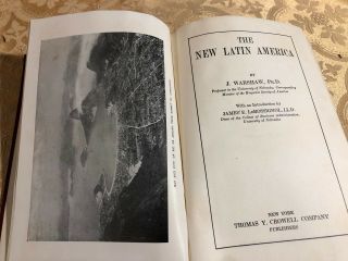 1922 The Latin America by J Warshaw Antique Travel Book Central South 2