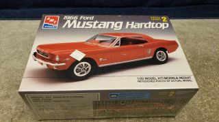 Vintage Amt 1966 Ford Mustang Hardtop 1/25 Scale Factory
