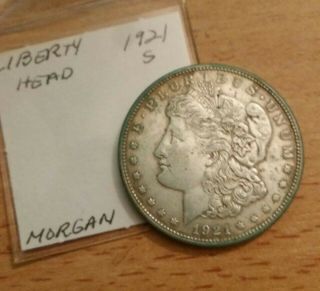 Vintage 1921 S Morgan Silver Dollar Antique Liberty Head Coin