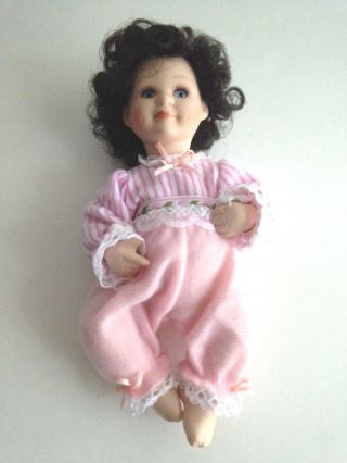 Vintage Small Doll Ceramic Or Bisque Jointed 7.  5 " Tall