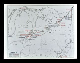 West Point Map War Of 1812 Battle Of Lake Erie Niagara Detroit Frenchtown Malden