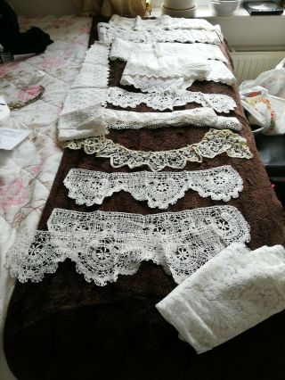 Antique Lace Collars,  Trim And Hems