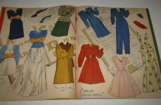 1941 CAREER GIRLS UNCUT PAPER TEENAGE TOY DOLL Cut - Outs Book 3
