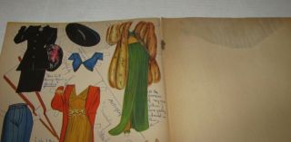 1941 CAREER GIRLS UNCUT PAPER TEENAGE TOY DOLL Cut - Outs Book 4
