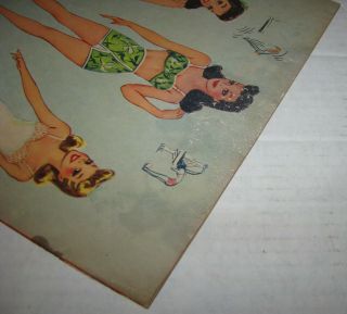 1941 CAREER GIRLS UNCUT PAPER TEENAGE TOY DOLL Cut - Outs Book 6