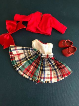 A Vintage Vogue Ginny Doll Dress With A Skinny Vogue Tag From 1952