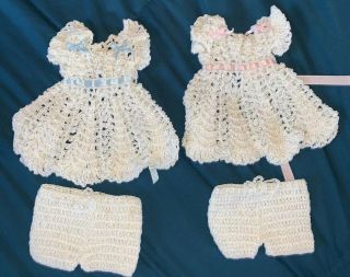 1950s Vintage Crochet Small Doll Clothes Handmade