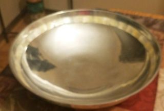 Vintage Signed Towle Silversmiths Large 13 " Mother Of Pearl Bowl