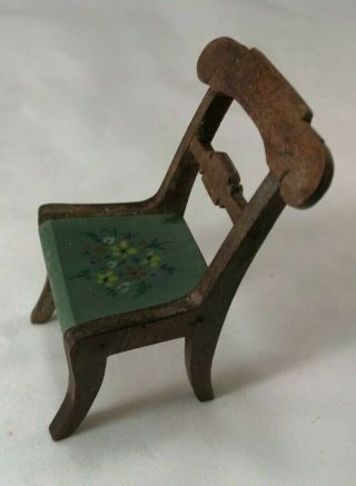 Tynietoy Empire Chair with Green Seat and Hand Painted Flower Bouquet 3