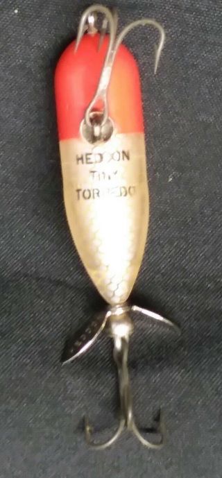 Vintage Heddon Tiny Torpedo 360 RH Fishing Lure - Box - Instructions 3