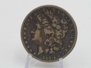 1890 - Cc $1 Morgan Silver Dollar Uncertified Antique American Carson City Coin