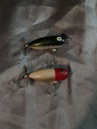 2 Heddon Tiny Torpedo Lures One Is Old Fishing Tackle Vintage