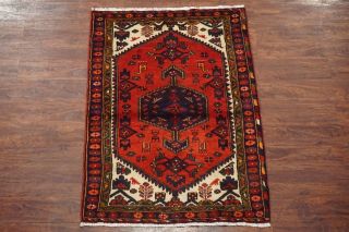 Persian 3x5 Antique Sarab Bird Dog Hand - Knotted Wool Area Rug (3.  3 X 4.  10)