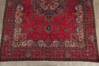 Traditional Floral Old Rug Hand - Knotted Wool Oriental Living Room Carpet 10 x 13 3