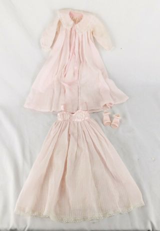 Vintage 1950 ' s Negligee Robe & Gown,  Pink Heels for 18 