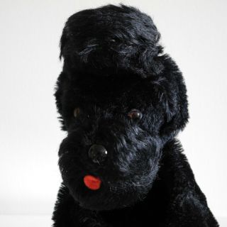 Steiff 1955 - 66 Snobby Poodle Dog Hand Puppet Vintage German Mohair Toy Puppy