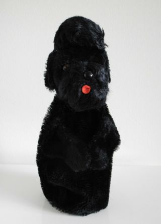 STEIFF 1955 - 66 Snobby Poodle Dog Hand Puppet Vintage German Mohair Toy Puppy 2