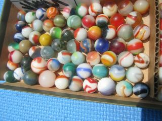 Marbles toy antique glass 200,  akro agate 3