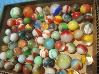 Marbles toy antique glass 200,  akro agate 5