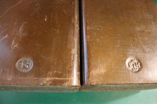 Antique 1920 ' s Bradley and Hubbard Longfellow Bookends,  Cast Iron Bookends 7
