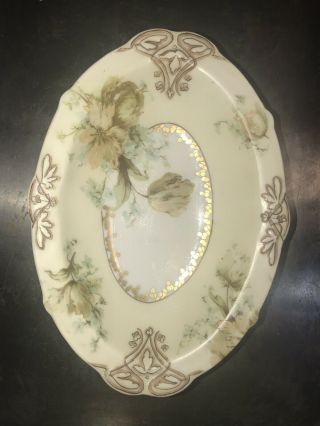 Ohme Silesia Antique Dish.  Old Ivory 73.