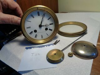 Antique - French - Clock Movement " Marti " Ca.  1860 - To Restore - T296 - H.  B.  Stanwood & Co