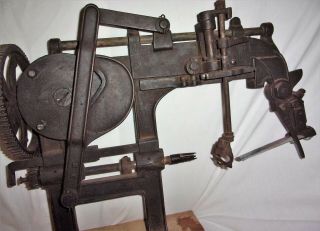 Late 1800 ' s? Vintage/Antique BONANZA Cast Iron Industrial APPLE PEELER GOODELL & 11