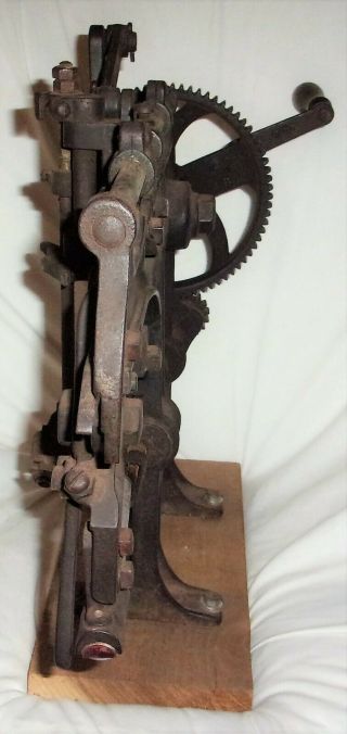 Late 1800 ' s? Vintage/Antique BONANZA Cast Iron Industrial APPLE PEELER GOODELL & 7