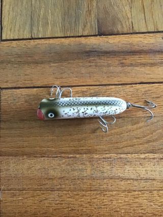 Vintage 3 - 3/4 Inch 3 Hook Heddon Lucky 13 Fishing Lure