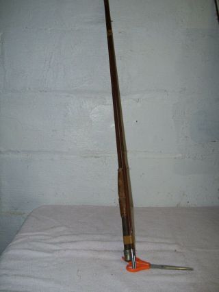 Vintage Antique Bamboo Fly Rod Very Old - Woodhandle 1900 