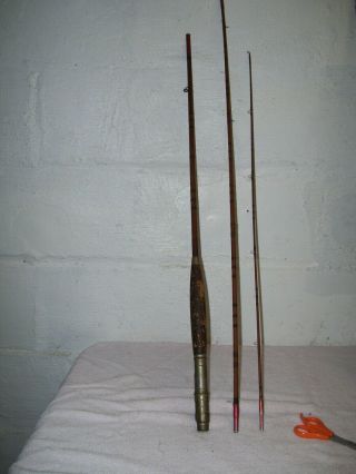 Vintage Antique Bamboo Fly Rod Very Old No Visible Name